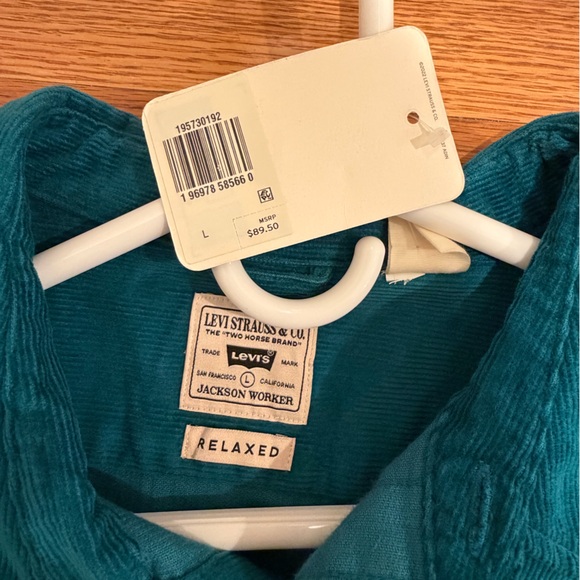 Levi's Teal Shirt Jacket for Men - Picture 2 of 3